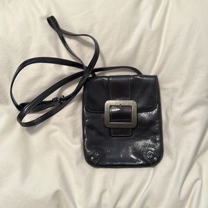 BOCONI Metallic Purple Crossbody Bag